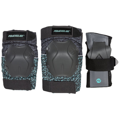 Standard Black/Teal Set - Powerslide - Inline Skating Protection - Product Image 3