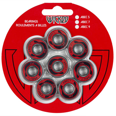 ABEC 7 FS, 8-pack - Wicked - Inline Skating Bearings - Product Image 2