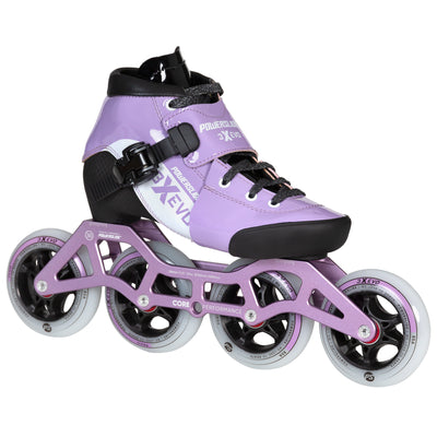 3X adj. Evo Lavender / White - Powerslide - Racing Inline Skates - Product Image 2