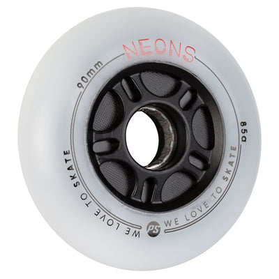 Neons 90/85A Red 4-pack - Powerslide - Nite Inline Skate Wheels - Product Image 3