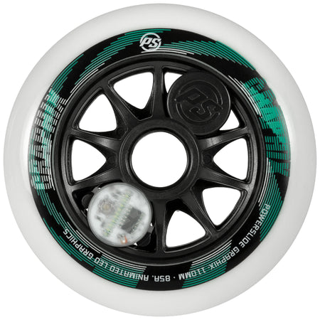 Graphix 110 /85A White, 1 pc. - Powerslide - Nite Inline Skate Wheels - Product Image 1
