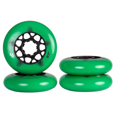 Team PRO 80mm/84A Green, 4-Pack - Undercover - Urban Inline Skate Wheels - Product Image 4