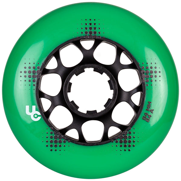 Team PRO 84mm/84A Green, 4-Pack - Undercover - Urban Inline Skate Wheels - Product Image 1