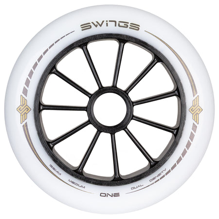 Swings One 125mm Medium - Swings - Racing Inline Skate Wheels - Product Image 1