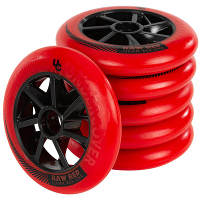 Raw 125/85A Red, 6.pcs. - Undercover - Urban Inline Skate Wheels - Product Image 5