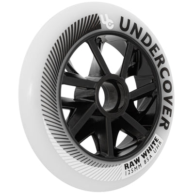 Raw 125/85A White, 6.pcs. - Undercover - Urban Inline Skate Wheels - Product Image 2