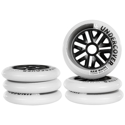 Raw 125/85A White, 6.pcs. - Undercover - Urban Inline Skate Wheels - Product Image 4