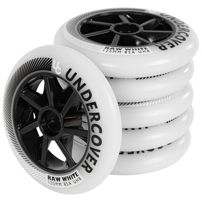 Raw 125/85A White, 6.pcs. - Undercover - Urban Inline Skate Wheels - Product Image 5