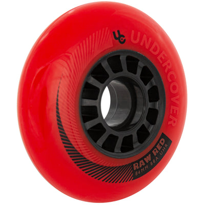 Raw 84/85A Red, 4-pack - Undercover - Urban Inline Skate Wheels - Product Image 2