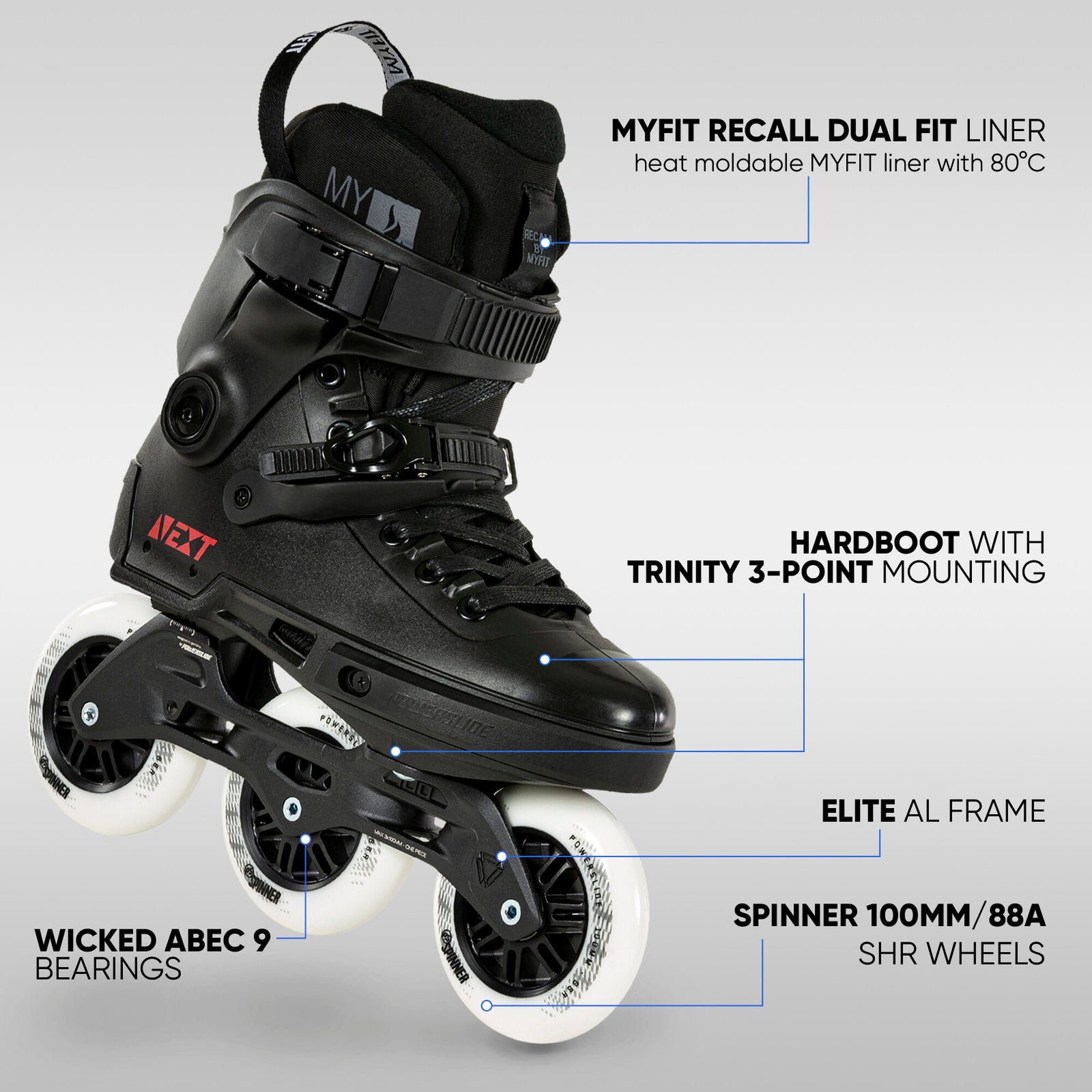 Powerslide - Next Core Black 100 - 2