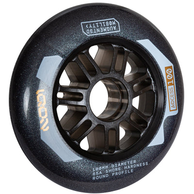 Access 100 Dark Grey 4-pack - IQON - Aggressive Inline Skate Wheels - Product Image 2