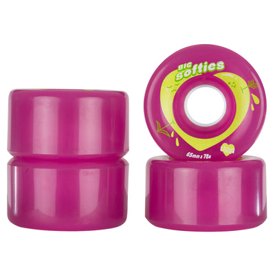 Big Softie`s Clear Pink - Chaya - Outdoor Roller Skate Wheels - Product Image 3