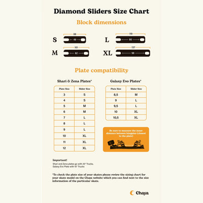 Diamond Slider Black - Chaya - Park Plates and Parts - Product Image 3