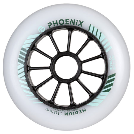PHOENIX 110mm DD Medium 8-pack - Powerslide - Racing Inline Skate Wheels - Product Image 1
